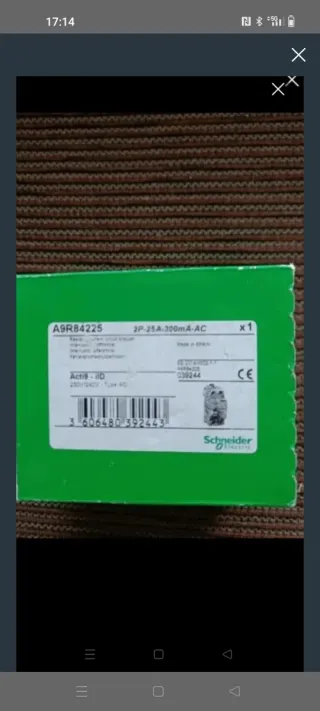 Interruptor Diferencial Schneider A9R84225