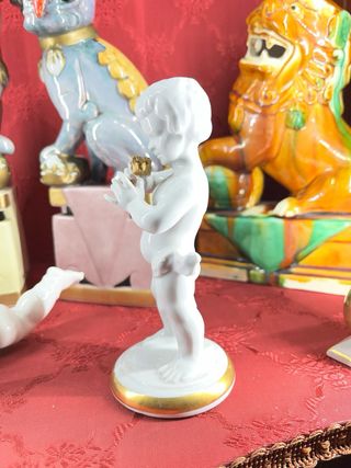 Pareja Porcelana Italiana Capodimonte Antigua