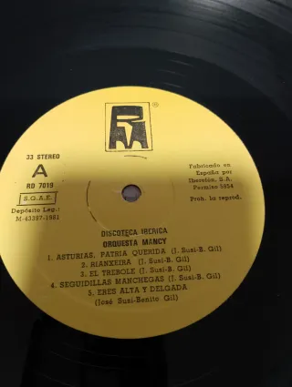 LP Orquesta Mancy – Discoteca Ibérica I (1981)