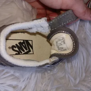 Zapatillas Vans Bebé Velcro Gris