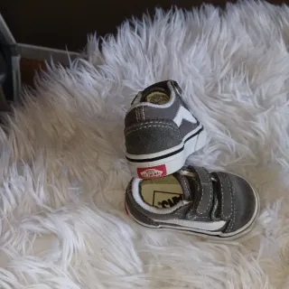 Zapatillas Vans Bebé Velcro Gris