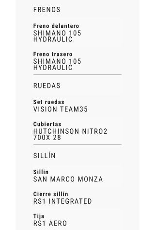 Bicicleta Carretera BH RSi 3.0