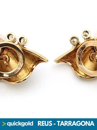 035-04-00602 PENDIENTES ORO DE 18K PERLA 7.88GR.