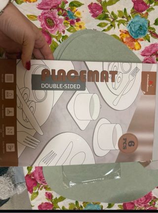 Set 6 tovagliette verde menta