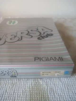 Pigiama uomo corto Versa Club blu