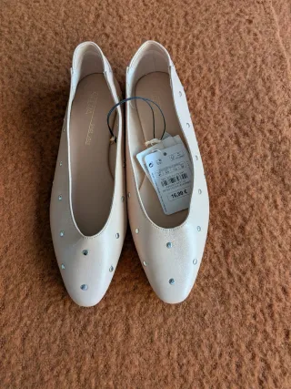 Bailarinas Sfera tachuelas nude talla 41