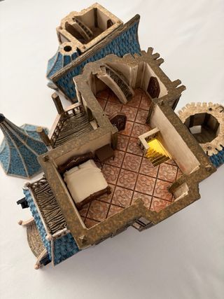 Castillo Medieval, Pintado a mano, alto detalle