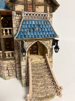 Castillo Medieval, Pintado a mano, alto detalle