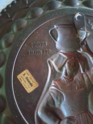 Piatto in rame Ricordo del Molise