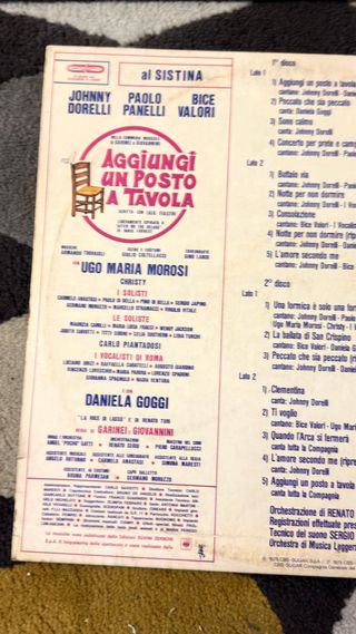 Vinile Aggiungi un posto a tavola - Ottimo