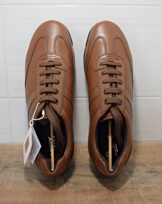 Elegantes zapatos Geox Edgware, marrón cognac, 43