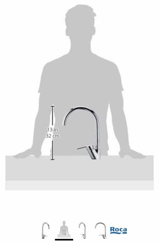 Grifo fregadero Roca Victoria sin abrir