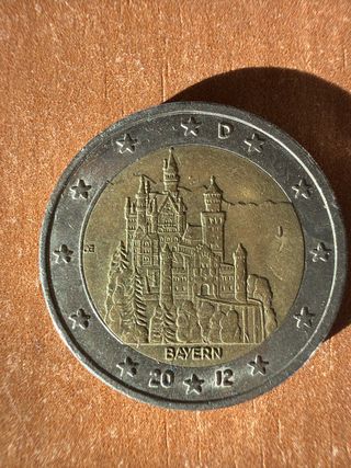 Moneda 2€ Bayern 2012 Castillo