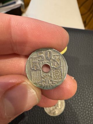 Lote monedas españolas antiguas 1927-1937