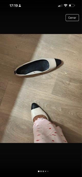 Bailarinas beige y negras