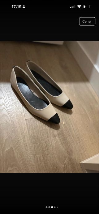 Bailarinas beige y negras