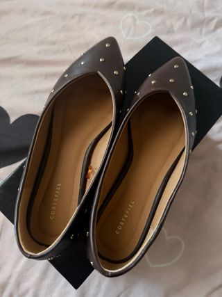 Bailarinas marrones Cortefiel talla 37