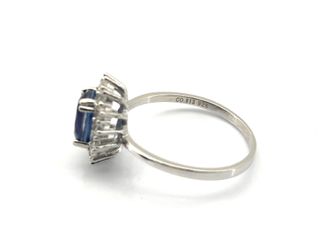 anillo plata 925mm con piedra con circonita