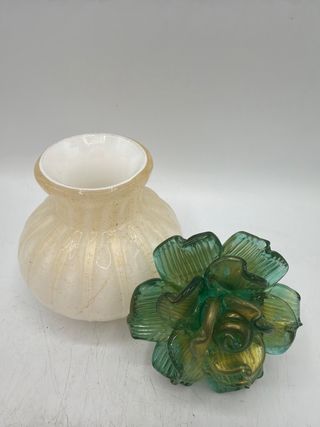 Bottiglia Murano con Fiore Vetro