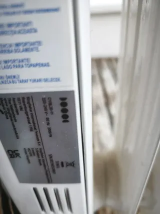 Radiador de aceite blanco