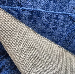 Set 2 Tappeti Bagno Blu 80x50cm