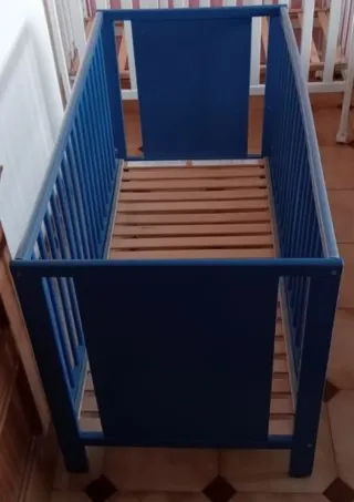 Cuna colecho Ikea Hermelin azul