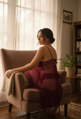 Conjunto lencería mujer morado/rojo.....