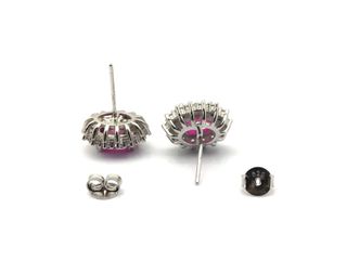 pendientes plata 925mm con piedra con circonita