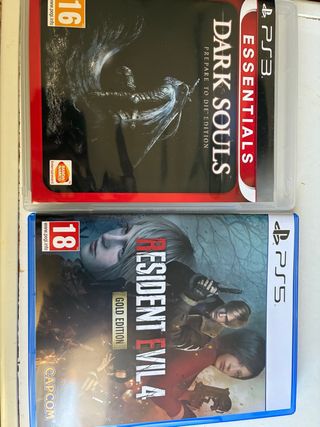 Pack Resident Evil 4 y Dark Souls PS3/PS5