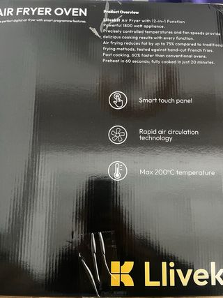 Freidora de Aire 12L con Accesorios - LLIVEKIT