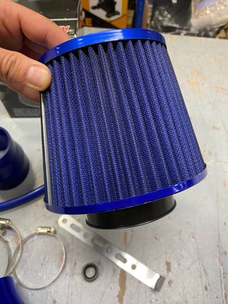 Filtro de Ar QWORK 76mm Universal