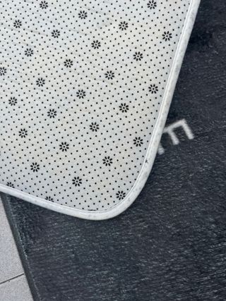 Alfombra HOME negra/gris antideslizante