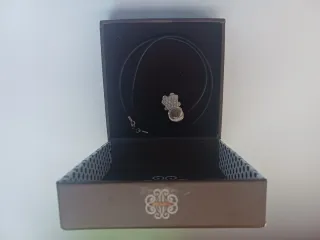 Colgante Carlota Plata y Negro