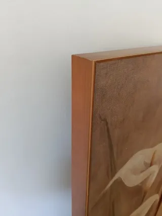 Tríptico decorativo de calas blancas (tipo lirios)