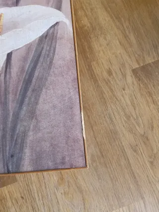 Tríptico decorativo de calas blancas (tipo lirios)