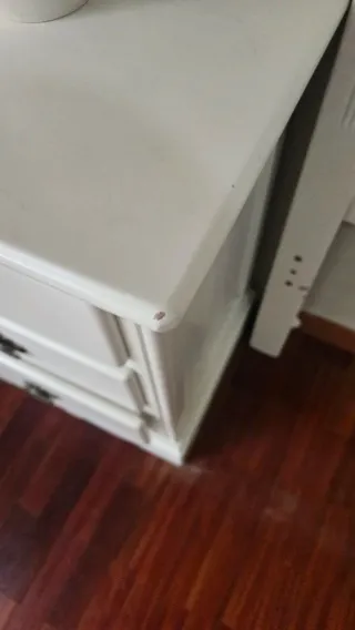 Dormitorio madera blanco