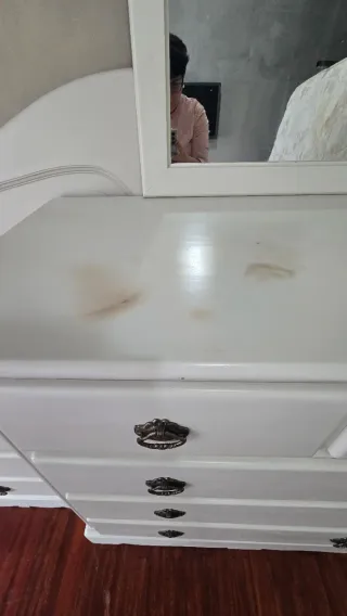 Dormitorio madera blanco