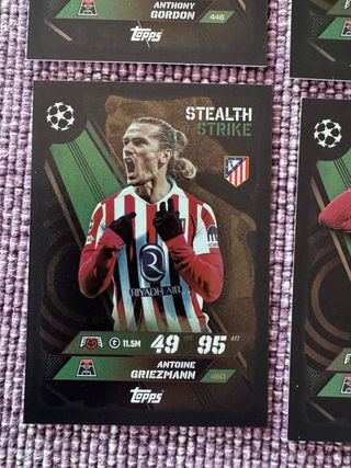 Lote 18 cards Topps Match At 25-26 Stealth Strike