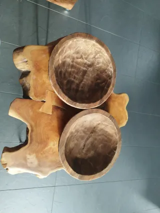 Bandejas de madera rústicas