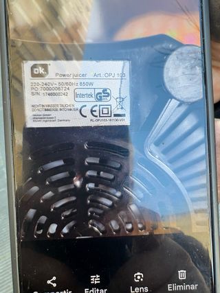 Licuadora de acero inoxidable