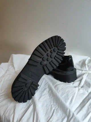 Mocasines Stradivarius Piel Sintética Negro T39