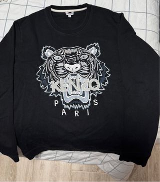 Sudadera Kenzo Tiger Negra Talla L