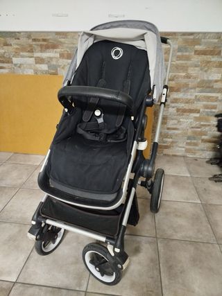 Carro Bebé Bugaboo Fox + saco + 2 capotas + capazo