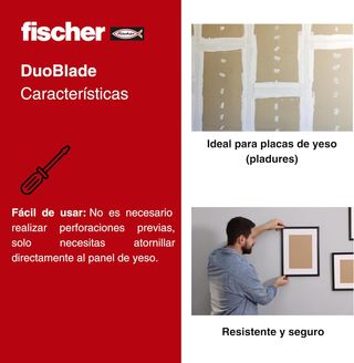 fischer - DuoBlade con Tornillos | Tacos Compatibl