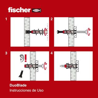 fischer - DuoBlade con Tornillos | Tacos Compatibl