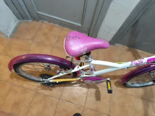 Bicicleta Infantil Btwin Rosa y Blanca