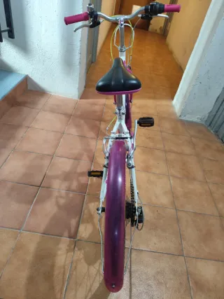 Bicicleta Infantil Btwin Rosa y Blanca