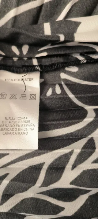 Falda plisada estampada floral