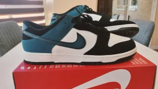 Nike Dunk Low Retro Negro Blanco Talla 46