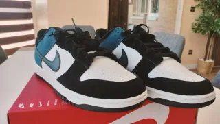 Nike Dunk Low Retro Negro Blanco Talla 46